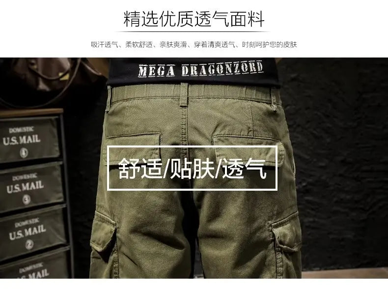 Man Cargo Shorts 2024 Summer Men's Fashion Cotton Casual Loose Japanese Korea Hip Hop y2k shorts Streetwear Multipocket Shorts