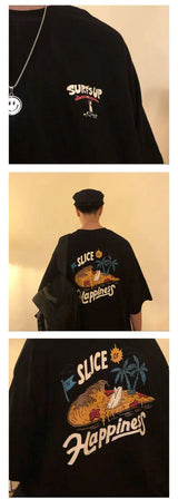 Glitchcore Crying angel – Korean Men Simple Short Sleeved T Shirt New American Retro C