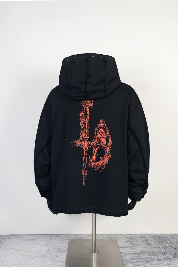 Trapwear Streetwear – 24Ss Thug Club High Street Dragon Print Cotton Casual Oversi – Streetwear Fashion for Men & Women