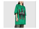 Sadcore Oversized shirt – Harajuku T Shirt Mens 2023 Summer Dog Letter Printed Vintage