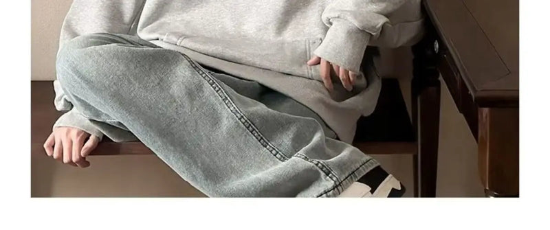 Trendy American High Collar Hooded Storm Sweatshirt For Men Women High