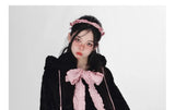 Harajuku Sweet Thicknecked Bow College Coat Woman Zip Up Hoodie Sailor