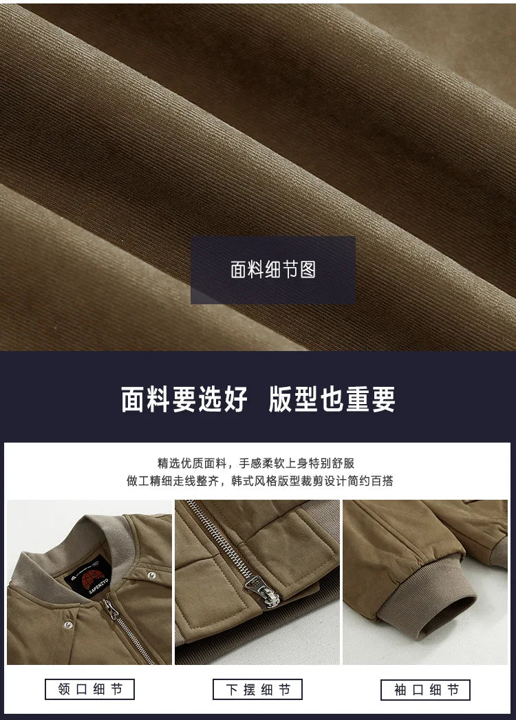Winter Vintage Suede Jacket Cotton-padded Jacket Men's Korean-style Loose Cotton-padded Coat Winter Thickened Cotton-padded Coat