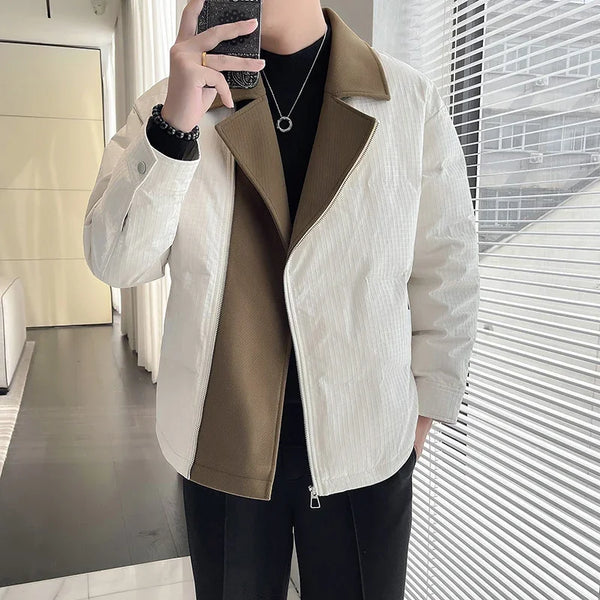 leather varsity coat, fall fit essential - comfortable cotton fit with bold prints