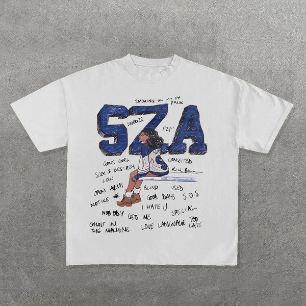 y2k manga streetwear tee with pastel graffiti chaos and flame art