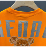 Cyberpunk Melting smiley – High Texture 2023 New Mens Fashion Letter Printed Bear Rhine
