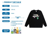 Cyberpunk Shirt – Rainbowtouches 2022 Men Long Sleeve Vintage Graphic Letter P – Edgy Streetwear for All Genders