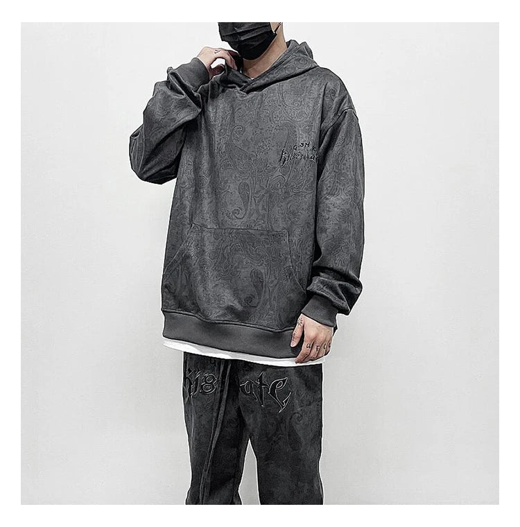 Vaporwave Drop – Fashion Paisy Hoodies Pullover Casual Suede Hooded – Streetwear Fashion for Men & Women