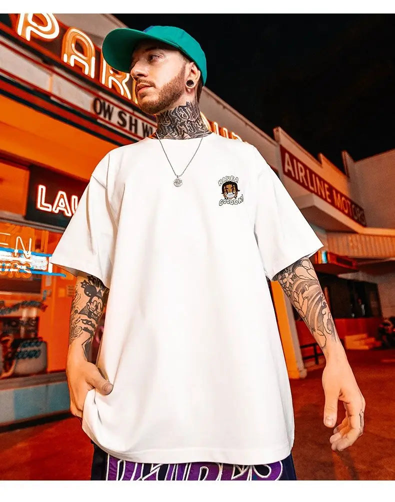 Vaporwave Crying angel – American Street Hip Hop Fashion Print Summer Men And Women L