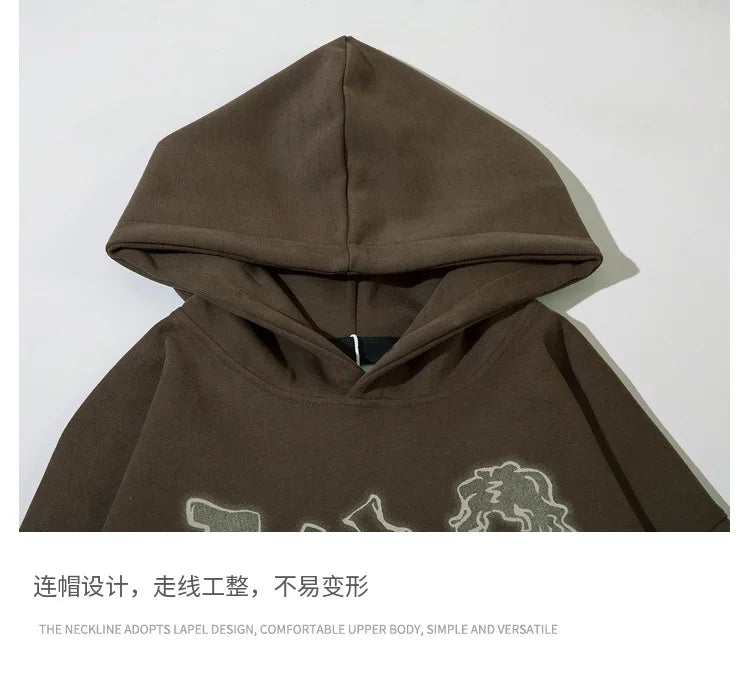 2023 Y2K Streetwear Pink Hoodie Sweatshirt Funny Cartoon Graphic Hoodie Autumn Harajuku Anime Hooded Pullover Hip Hop Hipster