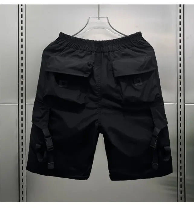 mens shorts loose large size multi pocket overalls summer cotton comfortable cargo pants outdoor casual sports beach pants military streetwear pants