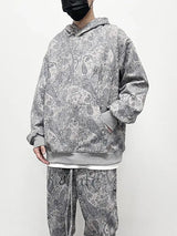 Vaporwave Drop – Fashion Paisy Hoodies Pullover Casual Suede Hooded – Streetwear Fashion for Men & Women