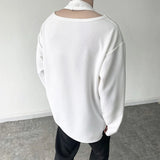 Anime Aesthetic piece – Mens Double Layer Irregular Casual Tops Genderless 2024 Spri