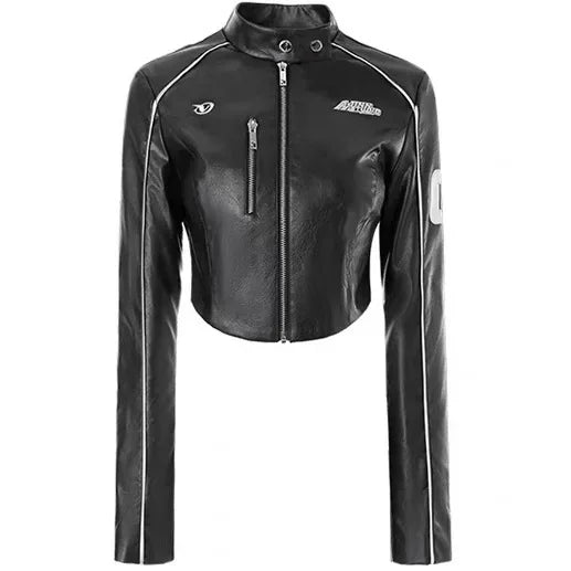 Zip-up graffiti hooded fleece quilted oversized