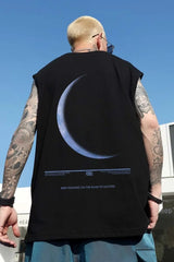 Glitchcore Aesthetic drop – Summer Goth Graphic Tank Tops Men Hip Hop Fashion Sleeveless