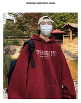Y2K Vintage Rose Graphic Print Hoodies For Men Goth Fashion Streetwear Clothes Casual Fleece Hip Hop Loose Pullover Sweatshirts
