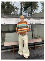 layered flame street knit, photo-ready knit, trendy urban fashion top for men, layered streetwear look