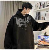 High Street Letter Print Oversized Hoodie Mens New Hip Hop Fashion
