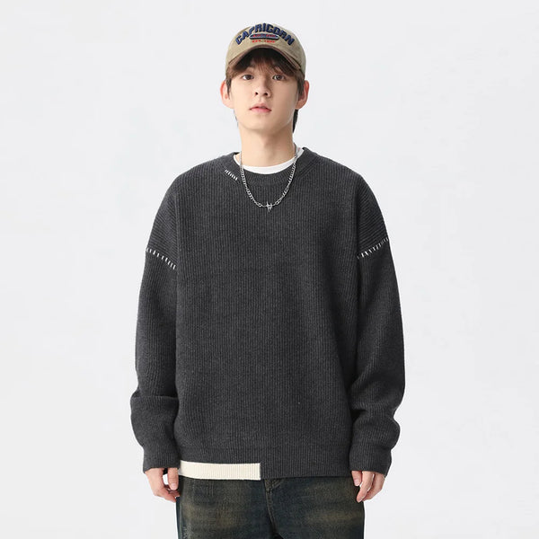 oversized flame jumper, 2025 fashion trend, fire knit jumper in oversized streetwear fashion