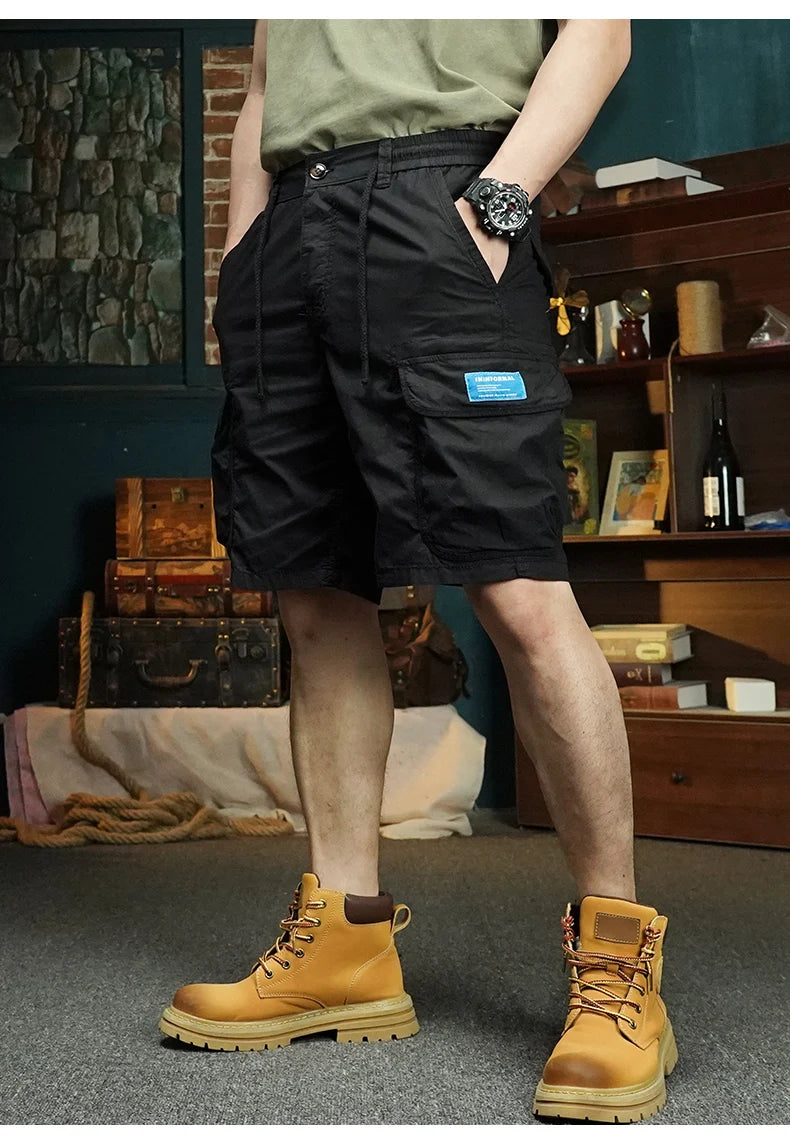 summer cargo shorts mens loose five pocket multi pocket outdoor motorcycle camouflage pants mens shorts unique cargo style 987