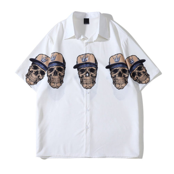 "Skull City" Unisex Men Women Streetwear Graphic Shirt Daulet Apparel