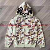 Towel Embroidered Cartoon Camouflage Glo Gang The Glory Full Zip Hoodi