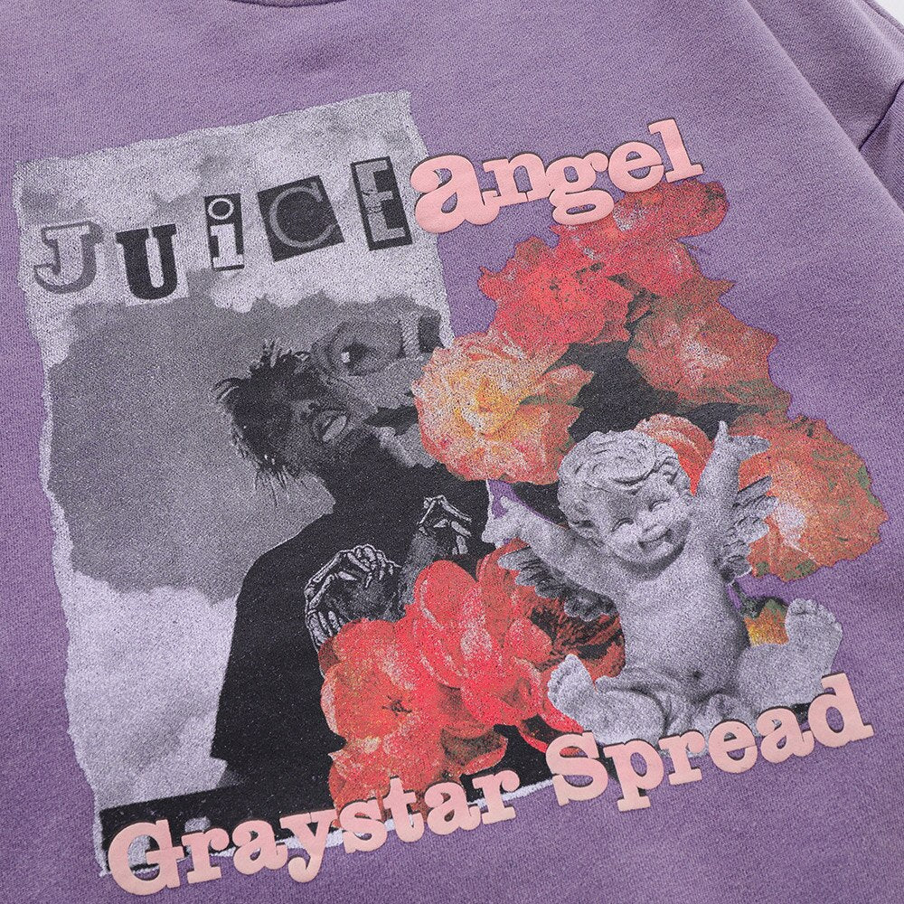 "Juice" Unisex Men Women Streetwear Graphic Sweatshirt Daulet Apparel