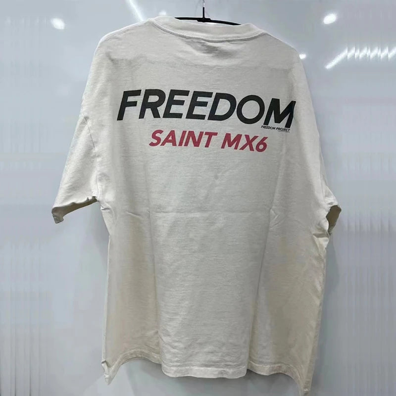Vaporwave Streetwear – New Saint T Shirts Men Woman High Quality Casual Loose Angel – Urban Streetwear for Men & Women