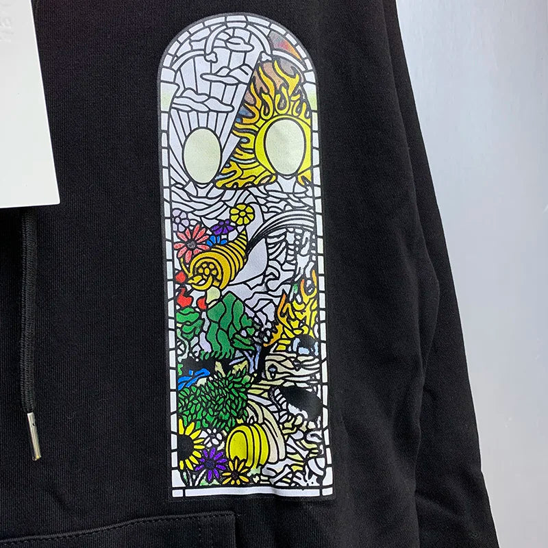 Black Who Decides War Hoodies Chaopai Vintage Heavyweight Men Woman Ov