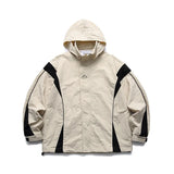 outdoor sports coat set new unisex couple 2 piece set casual hooded windbreaker big pocket wide leg workwear pants suits unique default style 4476