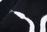 varsity flame pullover for men with bold graphic knit design, perfect for 2025 fashion, street fashion menswear trend for sea