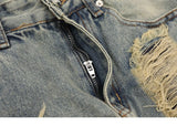 high street zipper open decoration biker jeans women ripped denim straight jean pant men motorcycle trouser unisex hip hop pants unique jeans style 3663