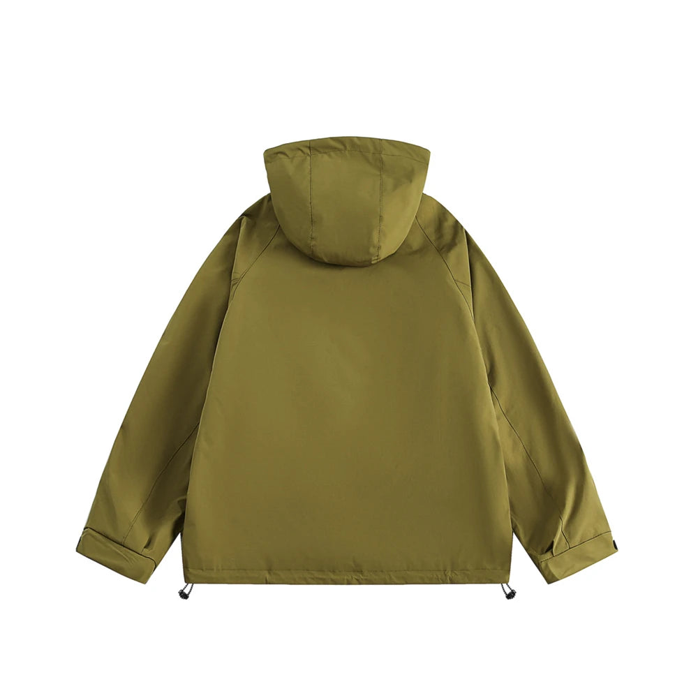 Oversized urban nan hooded high fashion windbreaker