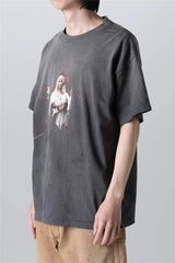 90s Summer Vintage Style Pentagram printed washed vintage Retro Quality short sleeved T-shirt Tops For Men