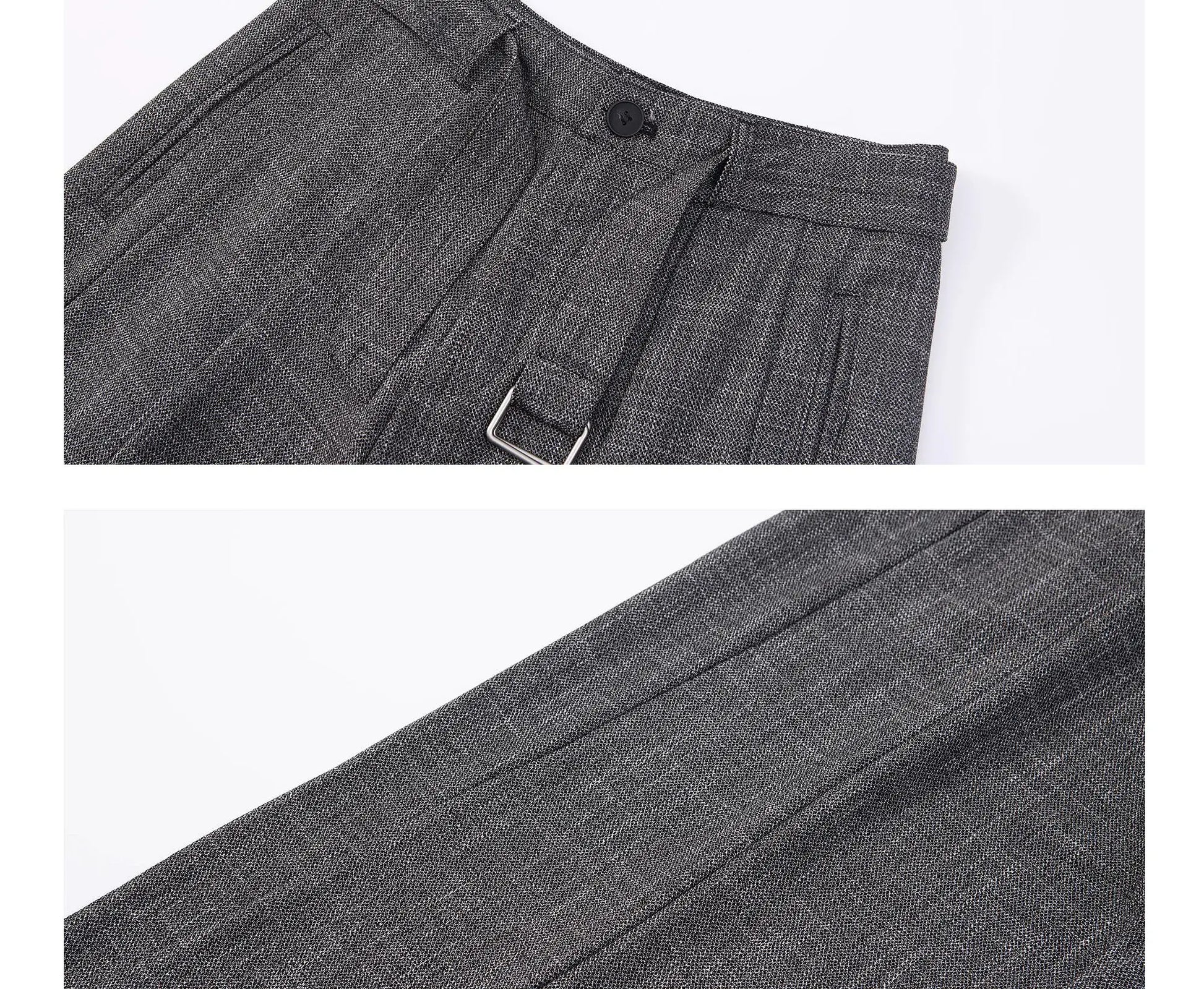 men women streetwear fashion loose casual belt wide leg suit pant boyfriend straight trousers baggy pants minimalist street pants