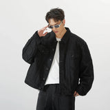 graphic outerwear featuring 2024 spring autumn new oversized armor padded jean coat for men turtle shell ripped denim jacket for men super size clothes design – premium quality jacket for men