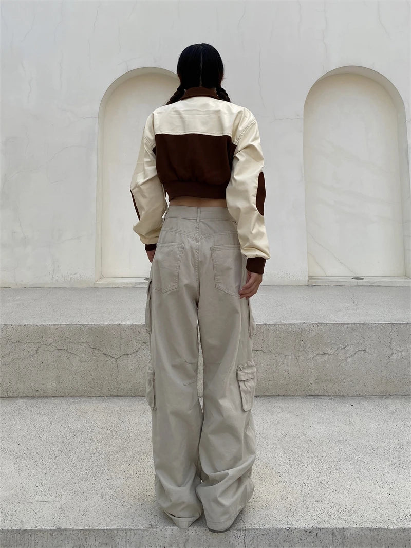 unisex hip hop pants retro cargo pant streetwear multi pockets zipper harajuku joggers new casual loose straight baggy trousers unique joggers style 2077