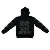 Y2K Clothes Zipper Hoodie Men Gothic Harajuku Foam Printed High Street