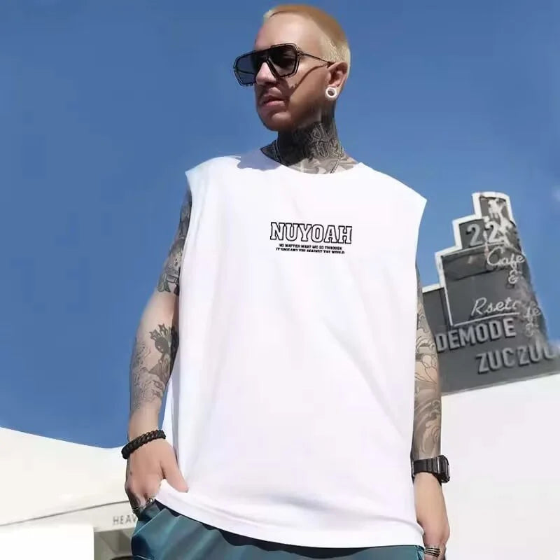 Trapwear Tribal flames – 2024 New Funny Bear Printed Vest Men Hip Hop Streetwear T-Shirt