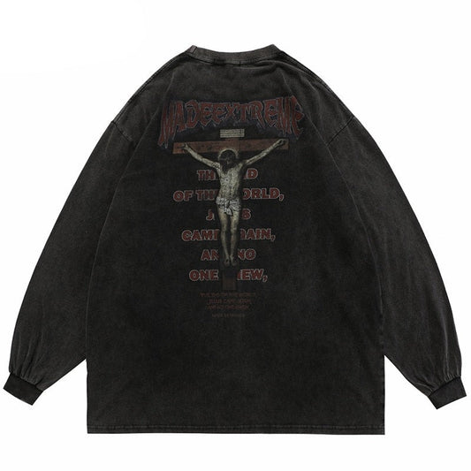 "Fallen King" Unisex Men Women Streetwear Graphic Sweatshirt Daulet Apparel