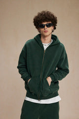 Batik Fleece Zippered Hoodie | Skatercore Style Hoodie