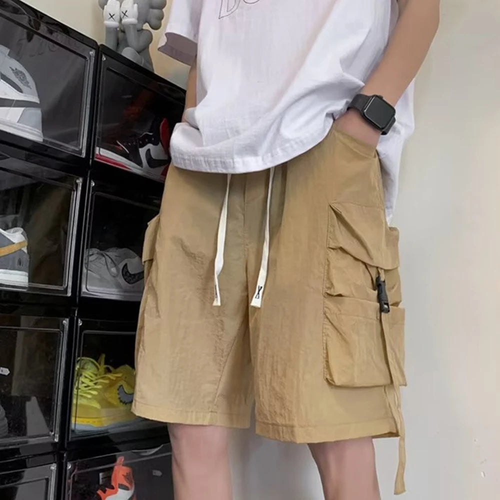 2024 mens cargo shorts multi pocket summer hot pants casual loose work shorts tactical joggers trendy sweatpants summer fashion unique joggers style 225