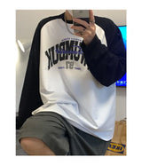 Sadcore Graphic tee – Long Sleeved T Shirt Men Spring New Style Avocado Green Ragl