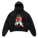 2024 Men Spring Hoodie Retro Japanese Anime Graphic Hoodies Boxer Hip