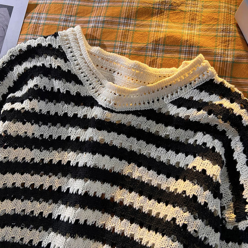 bold graphic pullover, layered streetwear look, soft knit pullover with flame design, y2k fashion statement