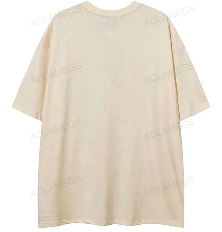 Y2k Chrome logo – Men Short Sleeve T Shirts Thorn Letter Print Tshirt High Str
