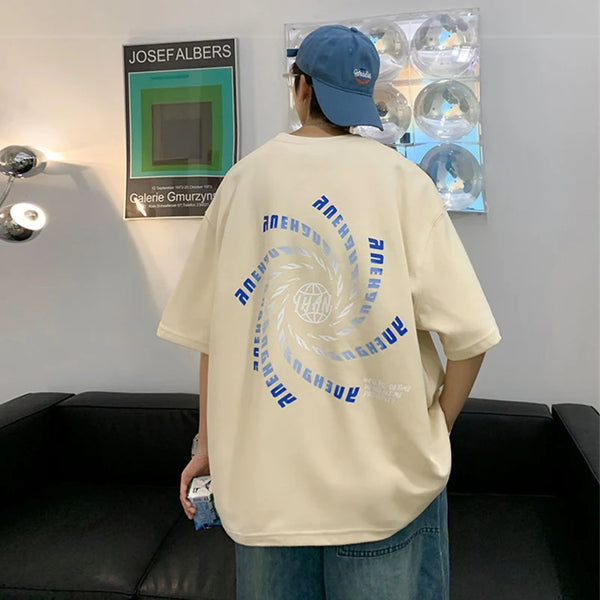 Harajuku Graphic tee – Goth Letter Printed T Shirt Hombre Hip Hop Fashion Crewneck