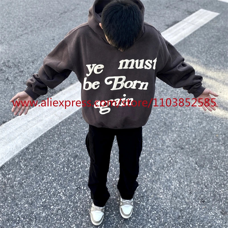Autumn Winter New 2024 Vintage American Long Sleeved Hoodie Mens Heavy