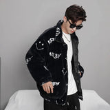 Abcvan Snaki 2023 New High Quality Smiling Face Rabbit Hair Cotton Coat Men's and Women's Coat