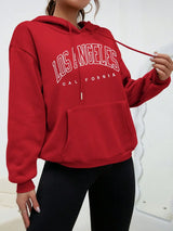 Los Angeles Art Letter Design Women Streetwear American Style Fashion